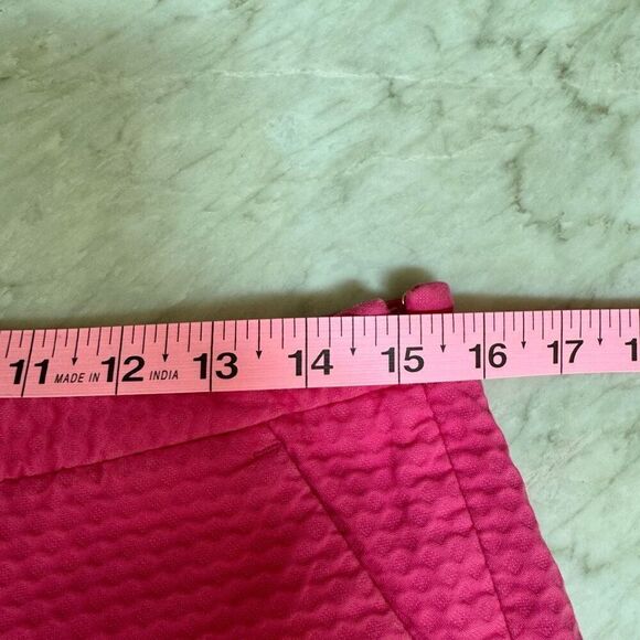 Lilly Pulitzer Adie Shorts Side Zip Bright Pink Size 4 100% cotton - Picture 5 of 7